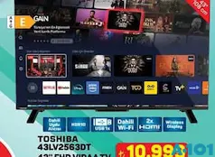 TOSHİBA 43LV2563DT 43 İNÇ FHD VIDAA TV AKILLI TELEVİZYON